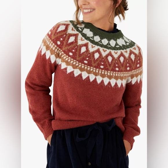Fat Face Sweaters - Fat Face Riley Fair Isle Jumper Sweater